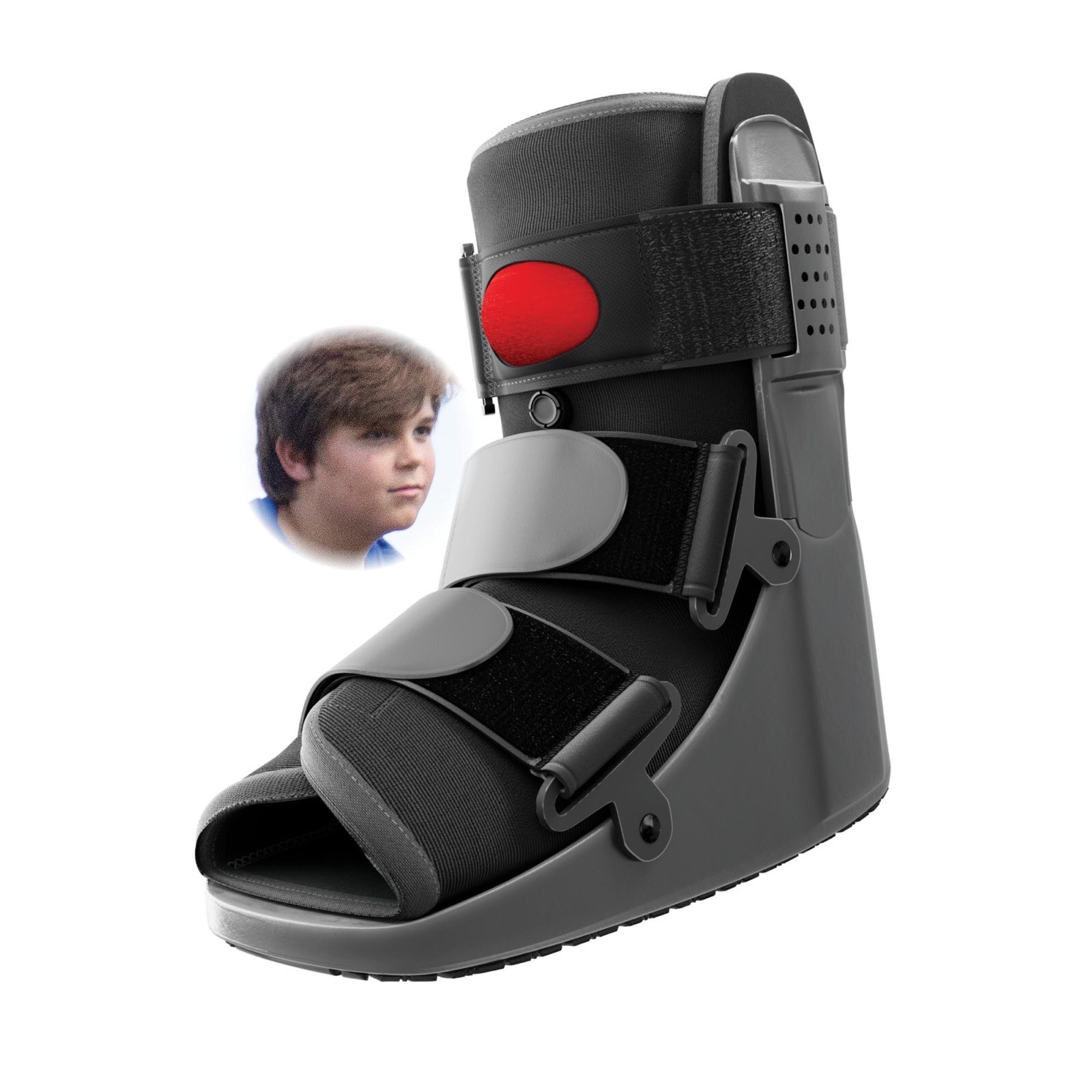 Braceapedia Kids Rapid Recover Short Walking Boot Ankle Brace Small Size 3-5