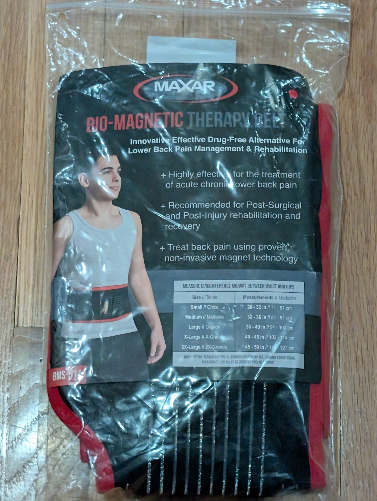 MAXAR Bio-Magnetic Deluxe Back Support Belt – 2XL – Infared/Cera Heat Fabric
