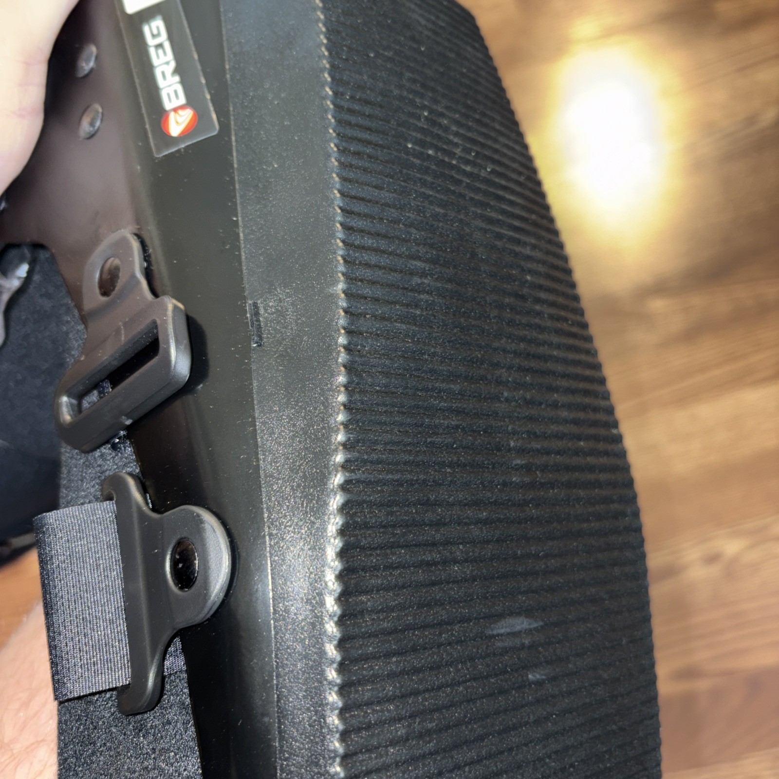 BREG Walking Boot Medical High Top Ankle Surgery Brace Sz Large Air Pump Lift