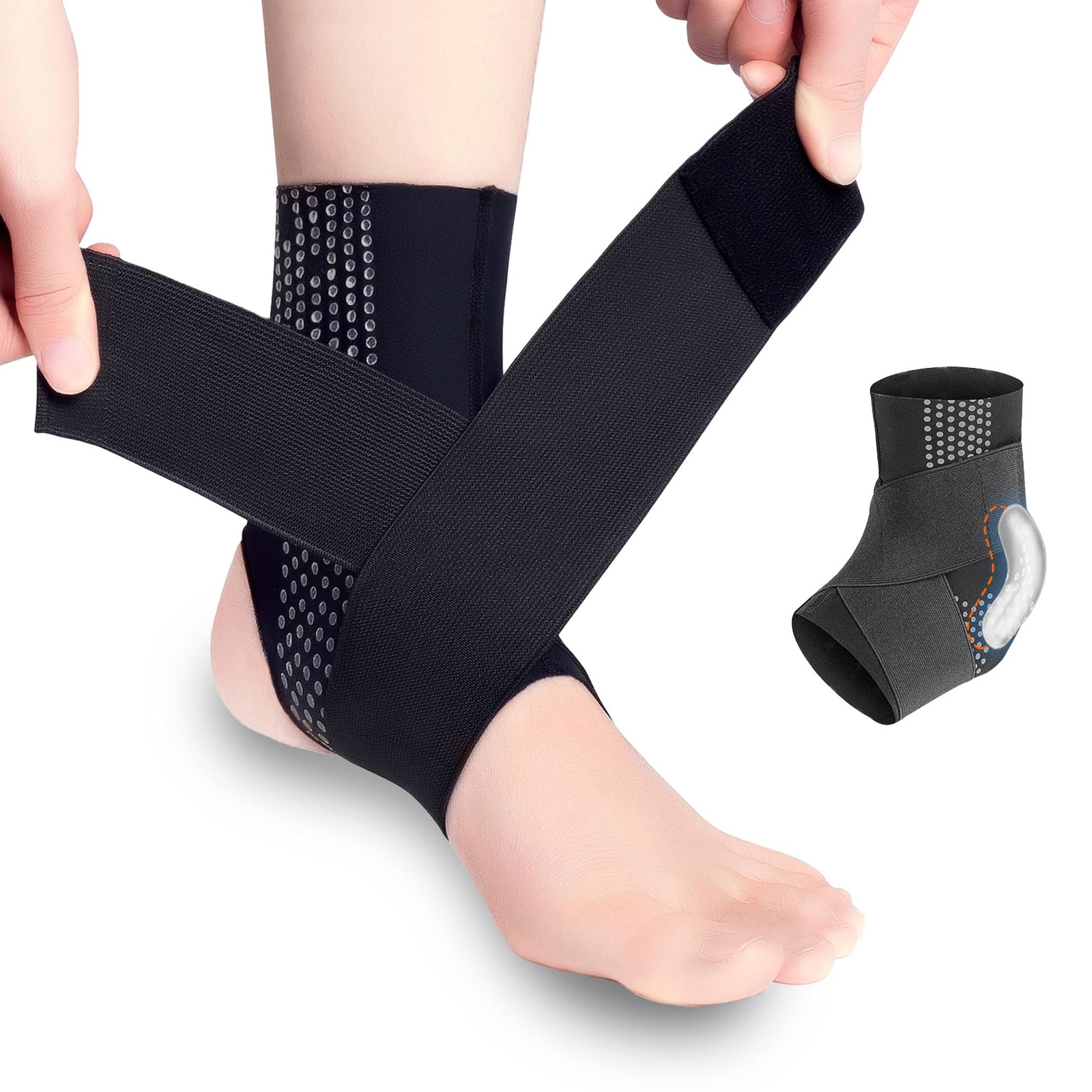 Soporte para pie esguince de tobillo, tendinitis y artritis, envoltura ajustable