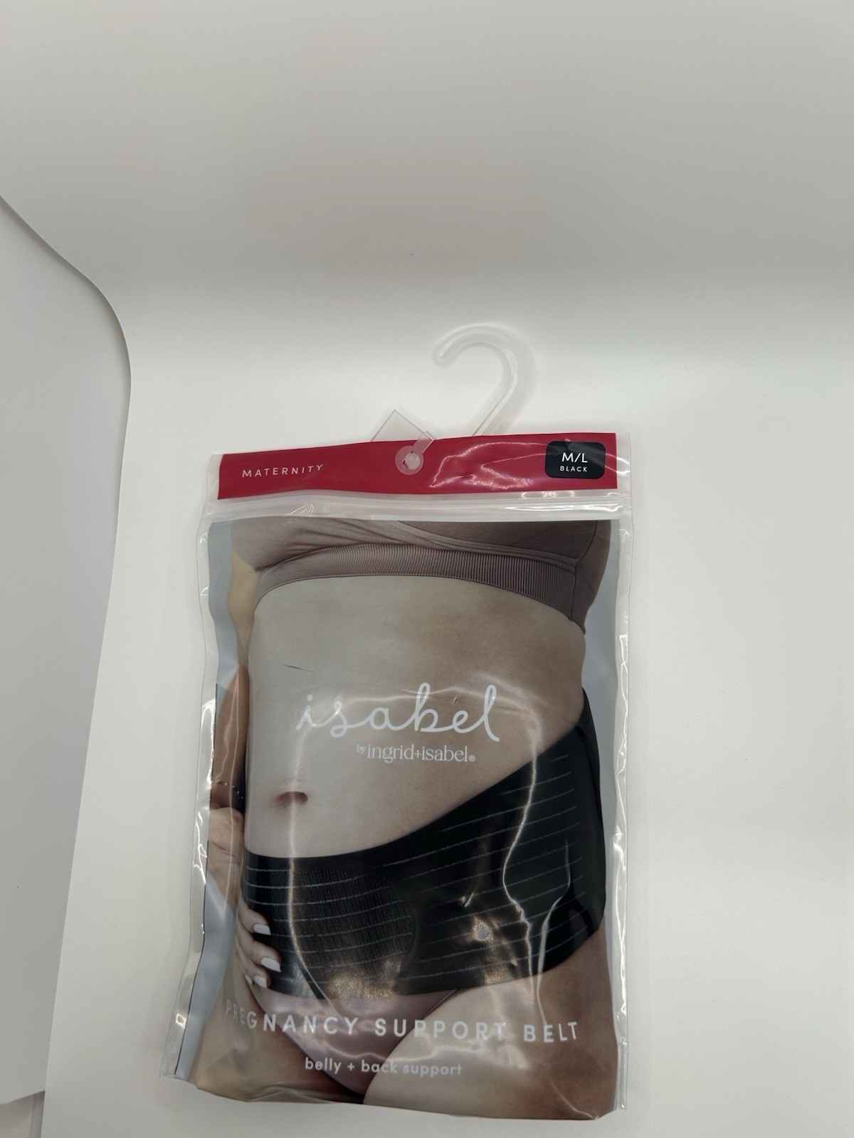 isabel by ingrid & isabel Pregnancy Support Belt M/L Black Belly Back Support