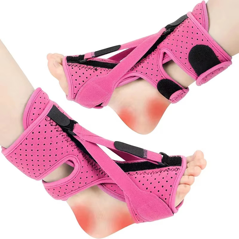 Adjustable Night Splint for Plantar Fasciitis Pain Relief Soft Foot Drop Brace S
