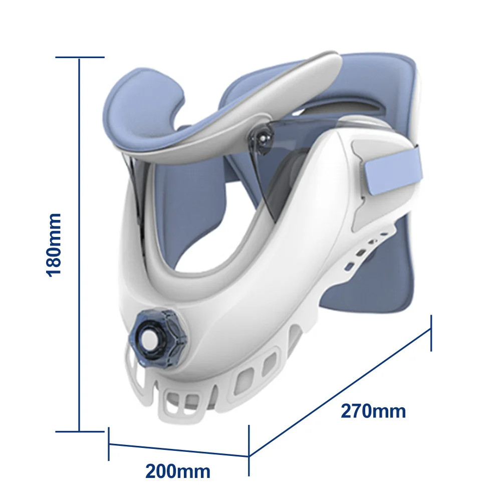 Cervical Neck Traction Device, 5 Airbag for Cervical Collar Support Air Pump Hot