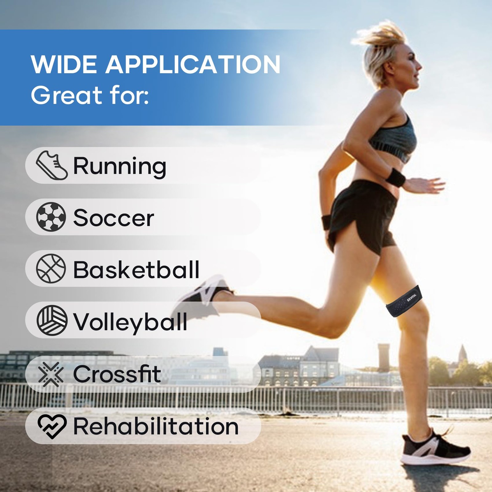 IT Band Straps Iliotibial Band Brace Relieve ITB Syndrome for Men & Women Adj…