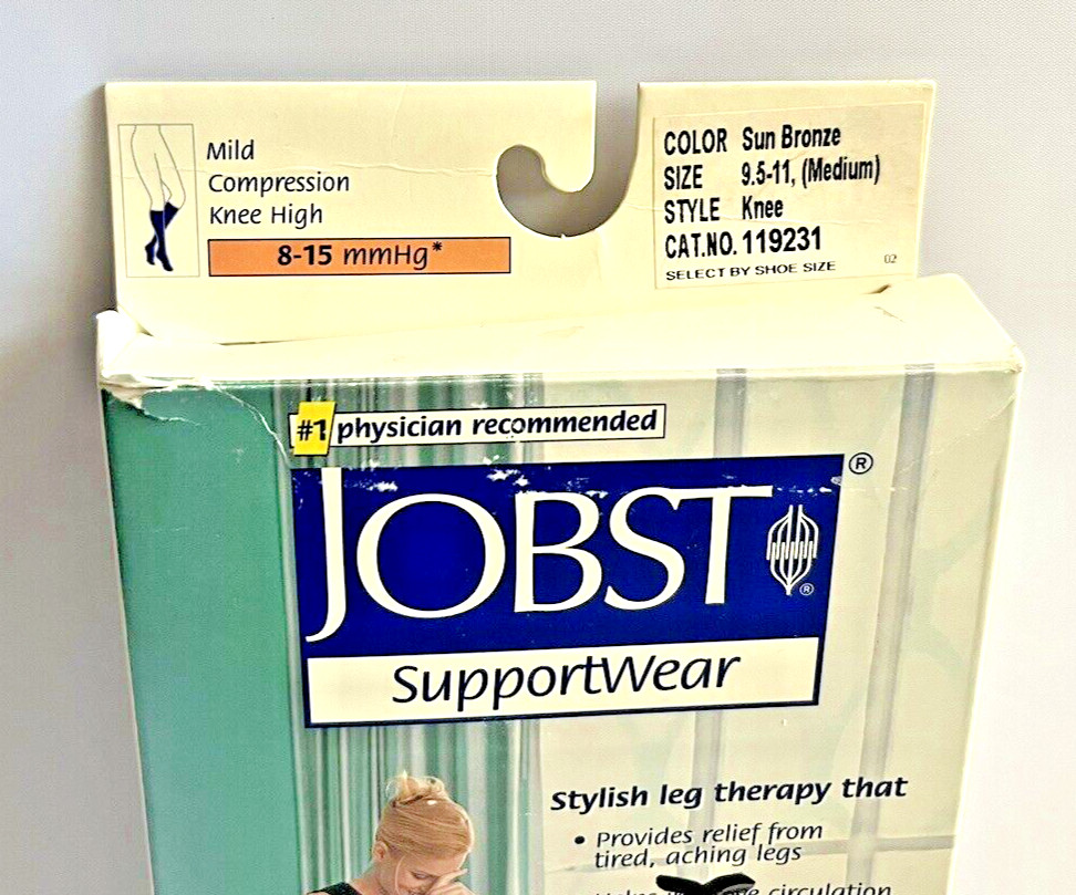 Jobst Women Ultra Sheer Sun Bronze Support Compression Knee Stockings 8-15 mmhg