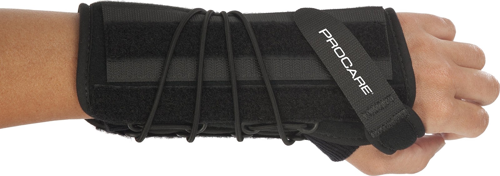 ProCare Quick-Fit II Wrist Support Brace, Left One Size (Pack of 1), Black