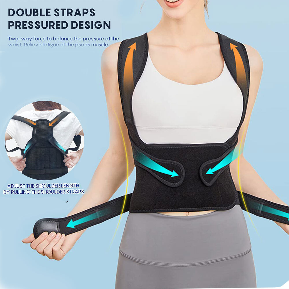 Back Braces For Lower Back Pain Relief With 2wide Flat Support Bones On The Back