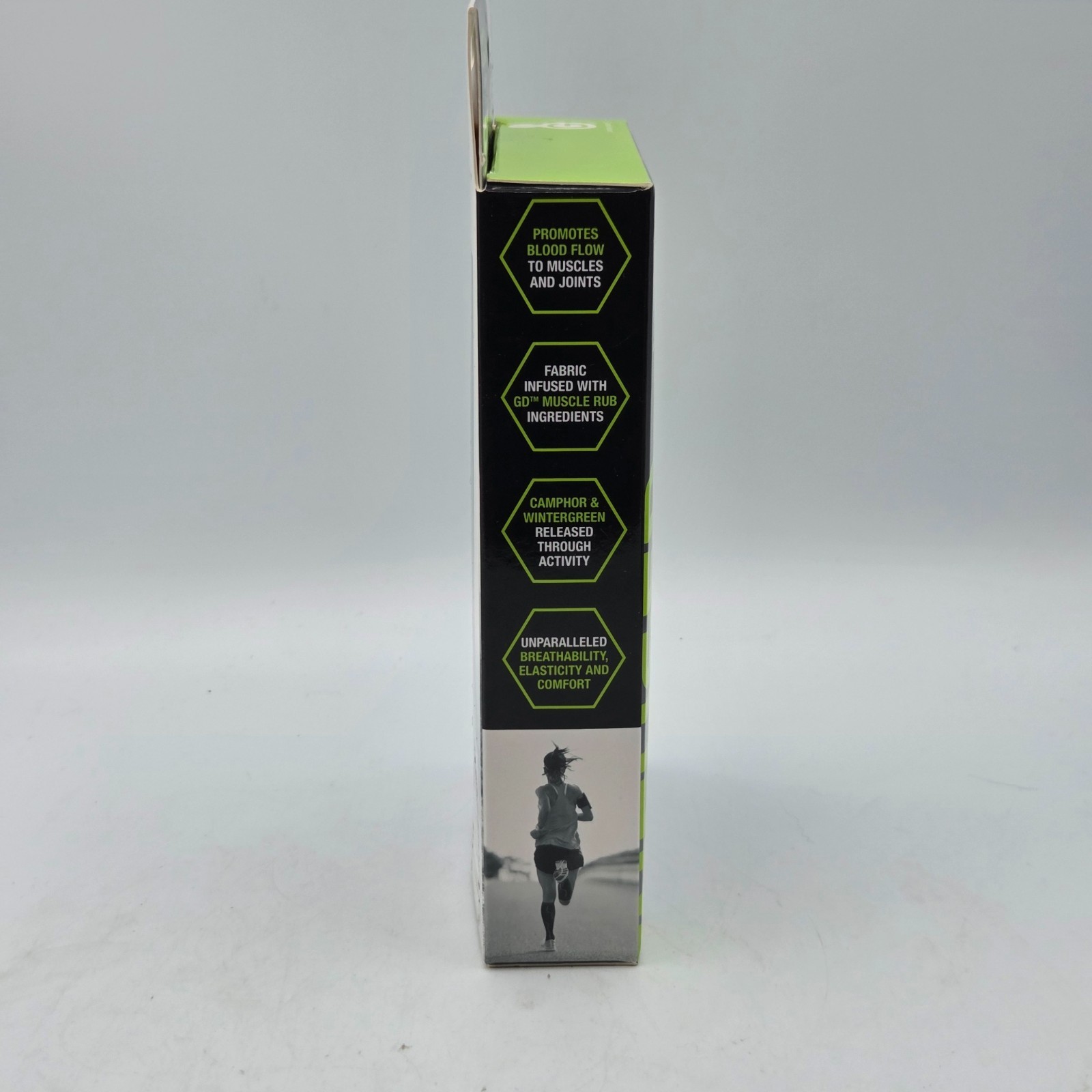 Green Drop Compression Socks Knee High Black S/M Unisex 6 -9 NEW in BOX 1 Ct