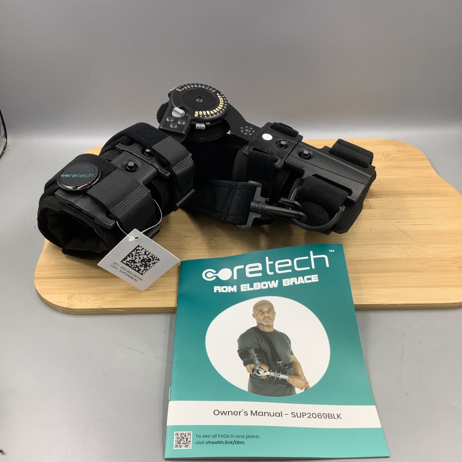 CoreTech Adjustable Hinged Elbow Brace. LEFT. ROM Brace. Stabilizer Splint. New.
