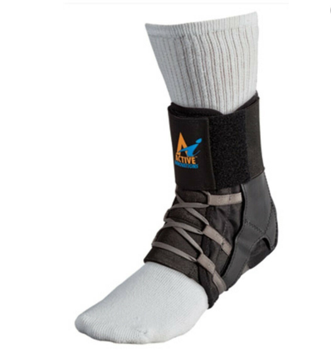 Lace Up Ankle Brace Support -Large (Men’s 12-13) Active Innovations