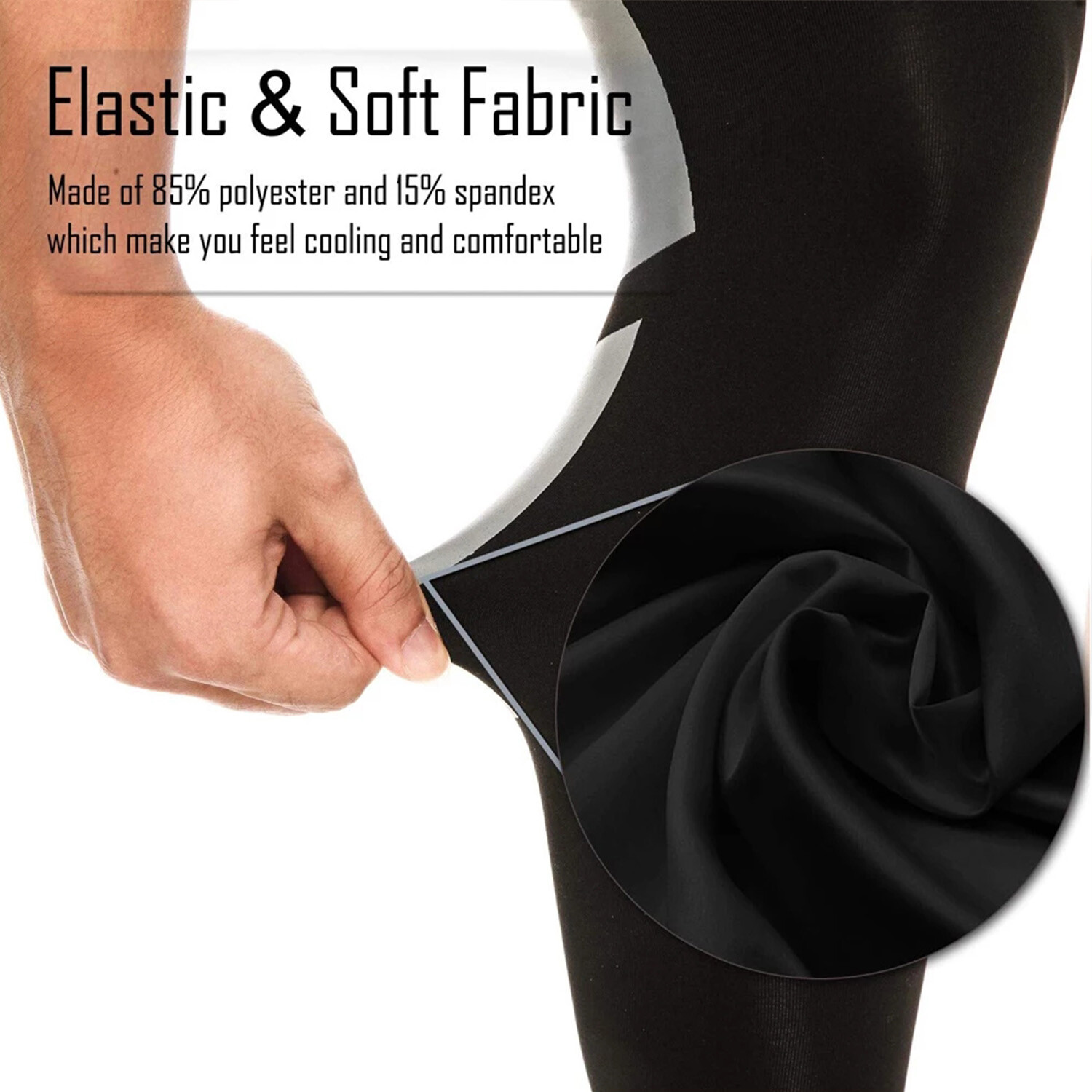 Knee Sleeve Compression Brace Support fit Sports Joint Arthritis Pain Relief US