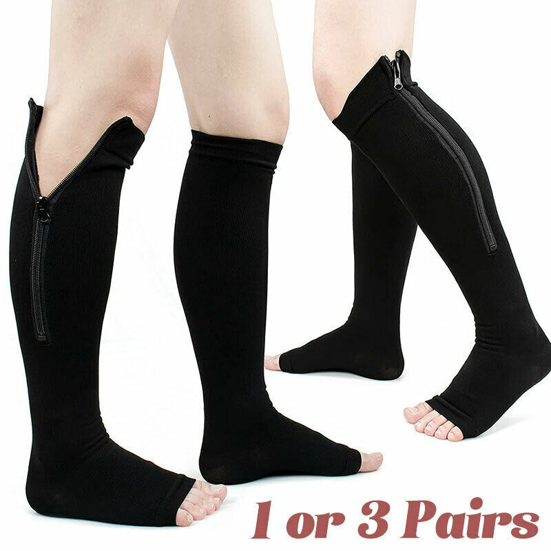 Medical Compression Socks Edema Aching Feet Graduated Stockings Varicose Veins