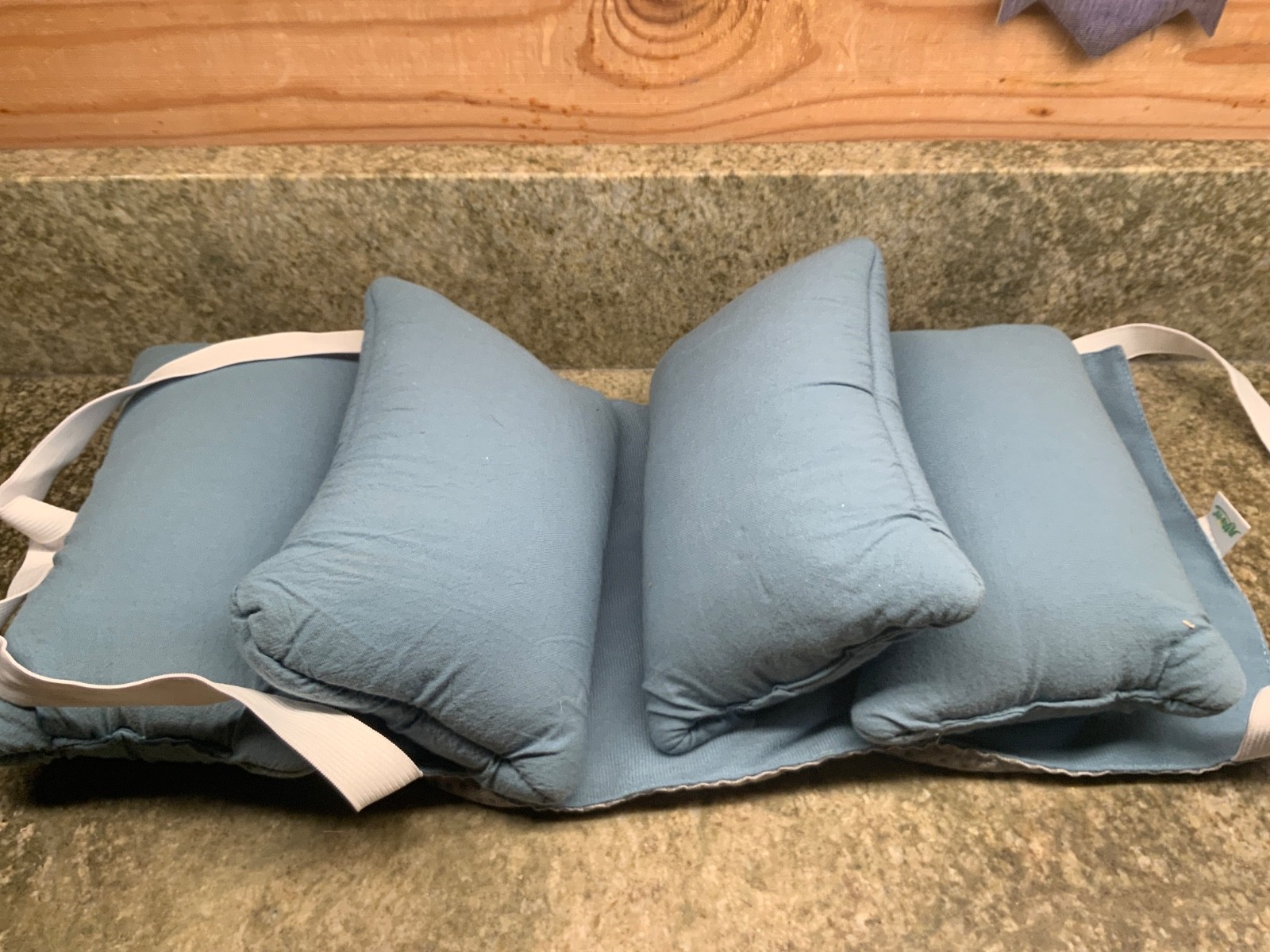 Anti -Rollover Headrest with Straps, Neck Stabilizer Pillow, 4-Point Support