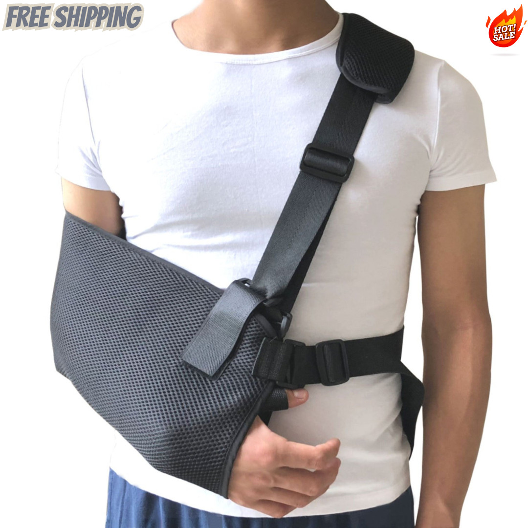 Arm Sling Shoulder Immobilizer with Adjustable Split 1 Count (Pack of 1)