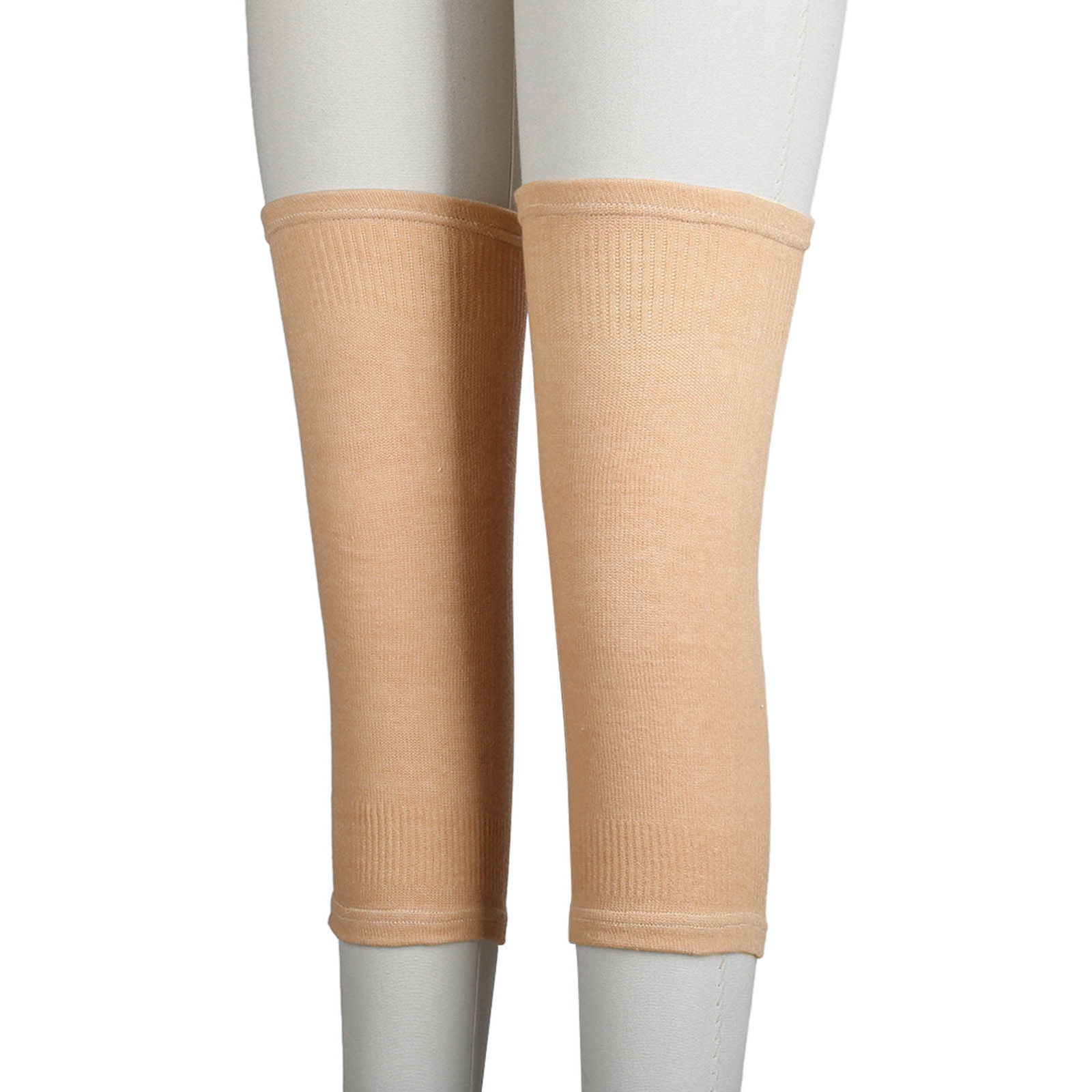 2Pcs Knee Brace Sleeve Comfortable Thin Stretchy Soft Skin Color Knee Protec NY