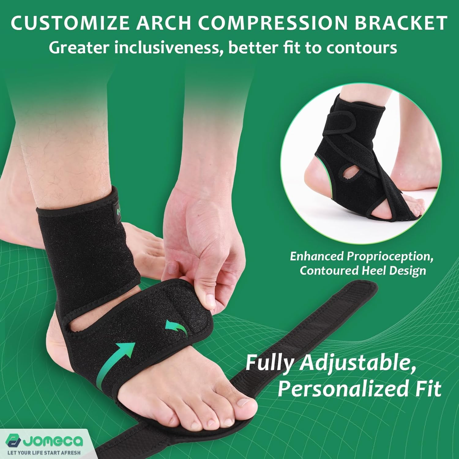 Upgraded Drop Foot Brace for Walking with Shoes – Dual Forefoot Support Plates A