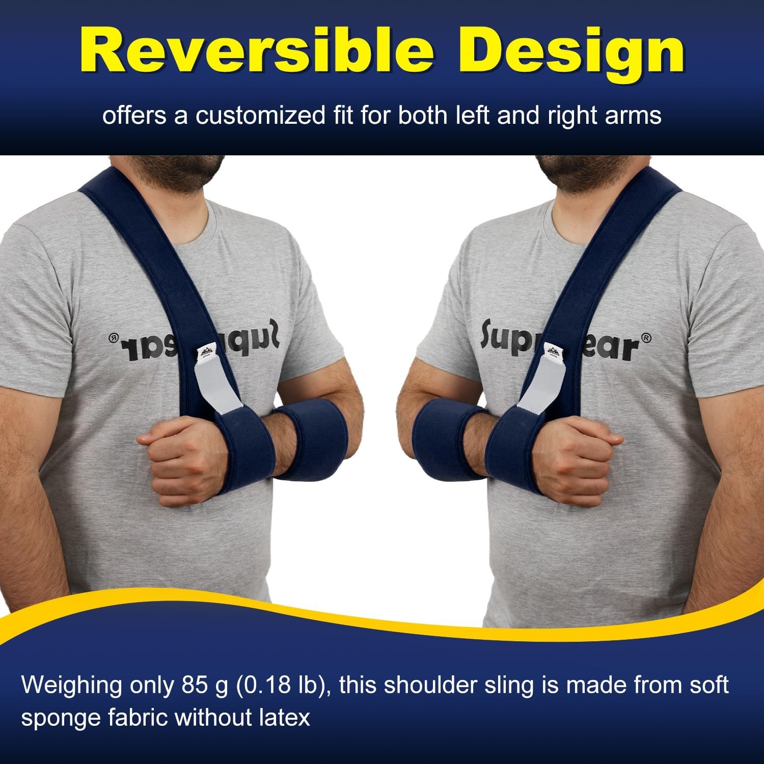 supregear Arm Sling Shoulder Immobilizer, Rotator Cuff Support Brace, Lightweigh