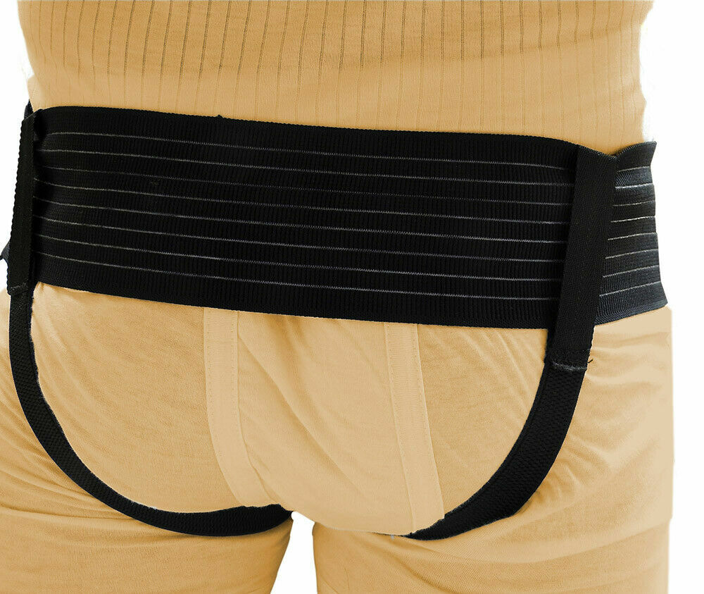 Inguinal Hernia Support Truss brace for Double Two Removable Compression pads.