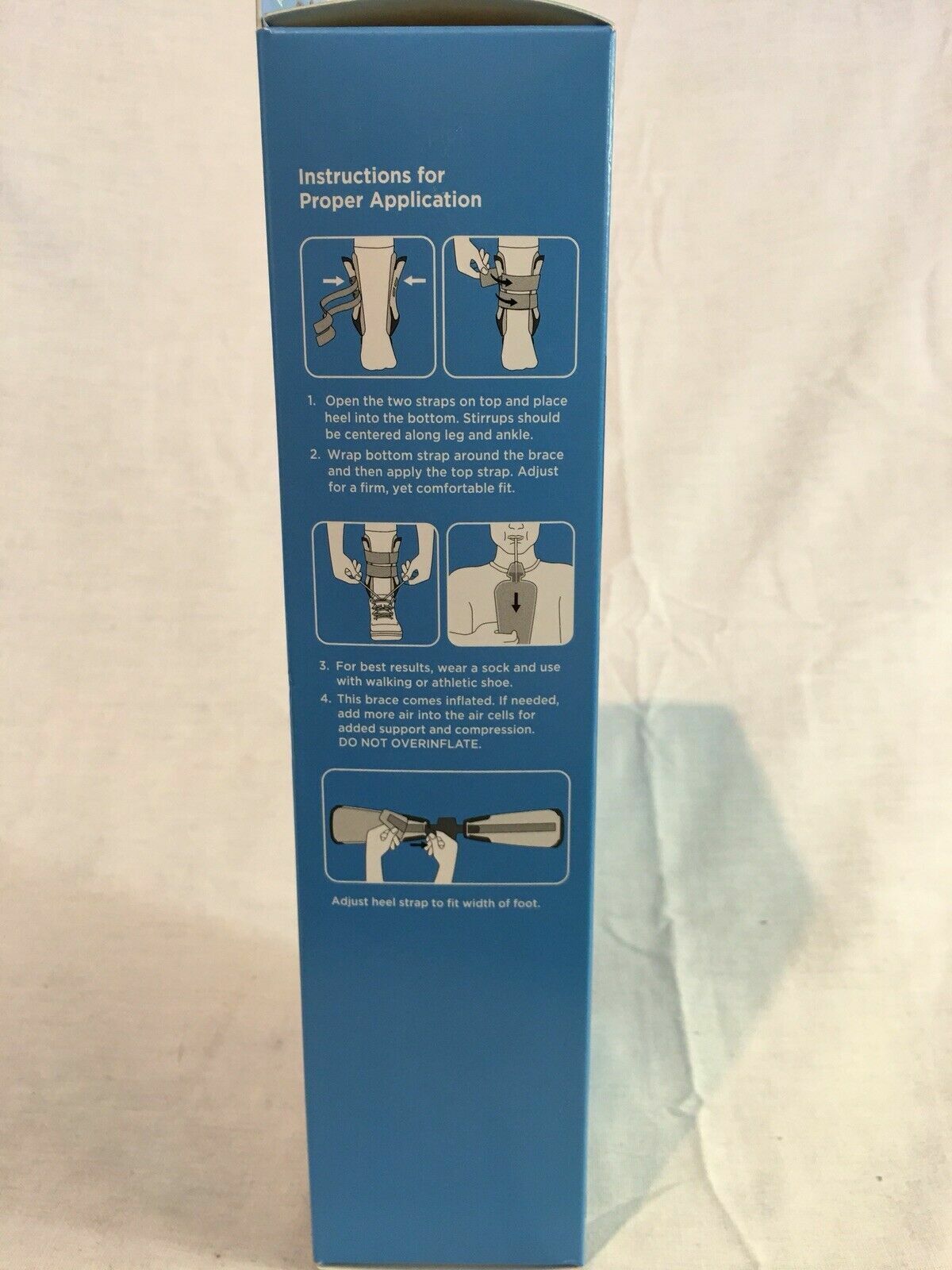 Ankle stirrup brace, Walgreens , inflatable, left or right ankle, 848897