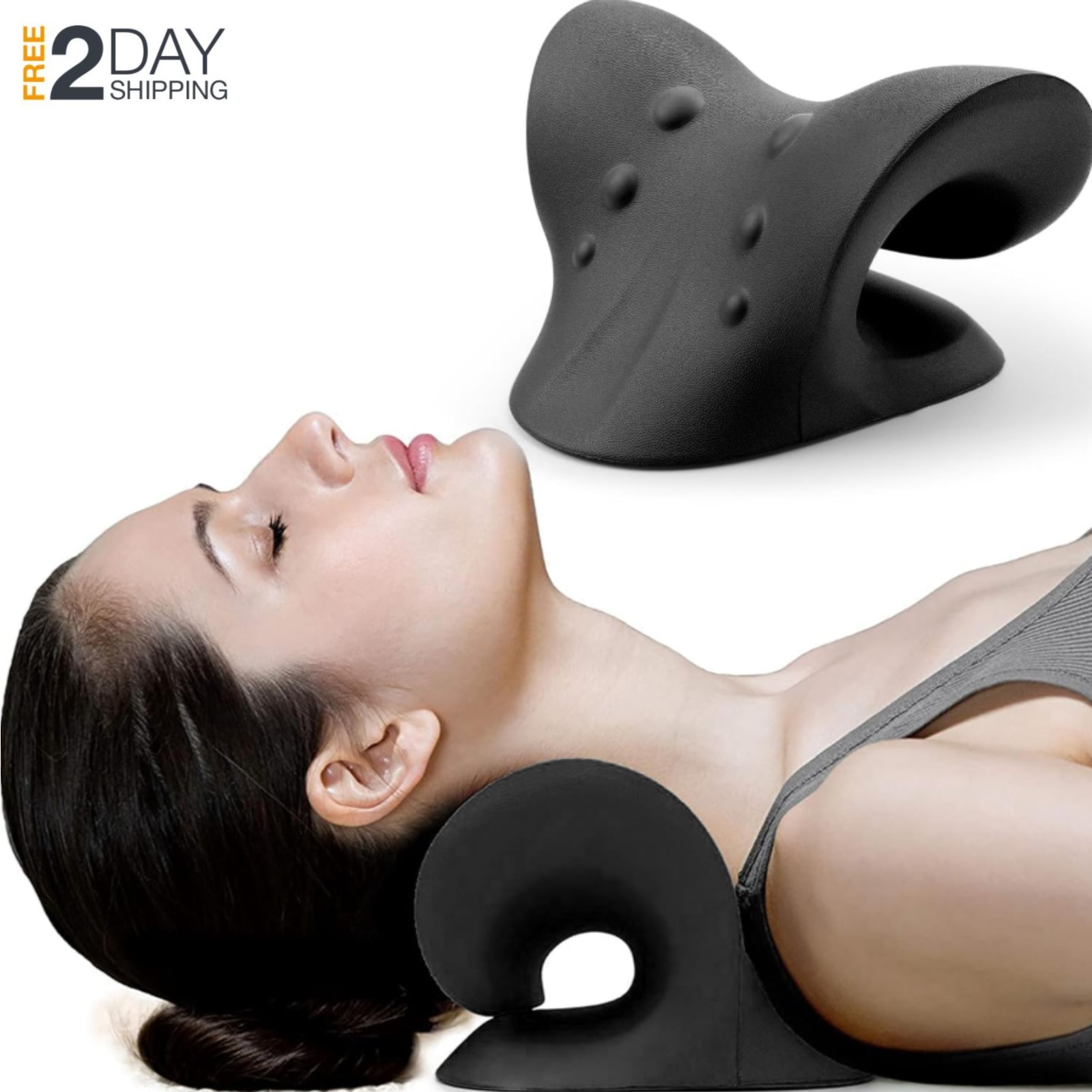Neck & Shoulder Relaxer Cervical Traction Device TMJ Pain Relief Chiropractor