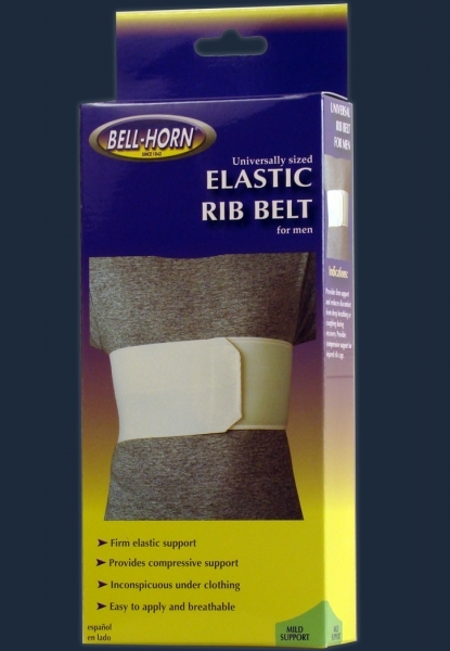 Elastic Rib Belt Back Support Sprain Strain Rib Injury Wrap