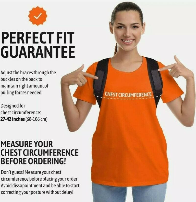 US Posture Corrector Hunchback Correction Belt Adult Children Back Spine Support