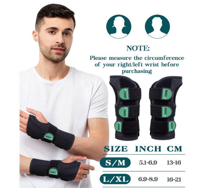Oyakin Wrist Brace for Carpal Tunnel Night Support, Adjustable Wrist Splint for