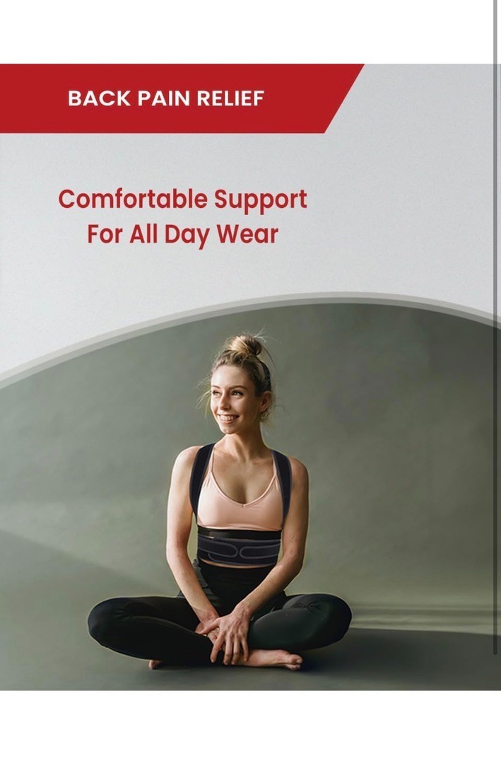Hurmoya Back Brace Posture Corrector for Women and Men, Lower and Upper Back Pai