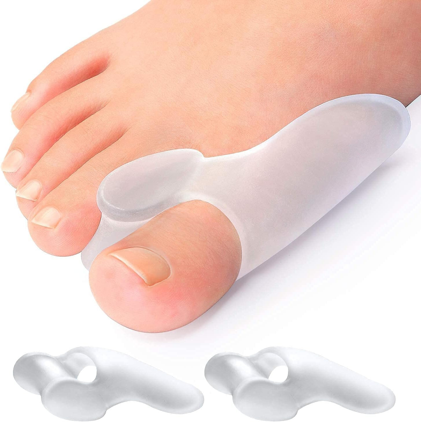 8 Pcs Gel Big Toe Bunion Guards Toe Spreaders Pain Relief Crooked Overlapping
