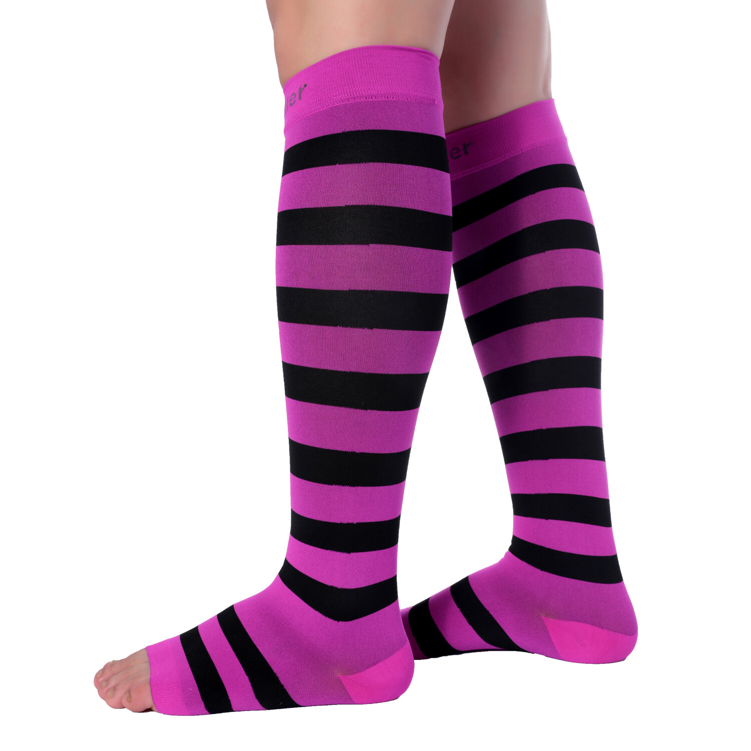DOC MILLER Socks DE COMPRESION PUNTA ABIERTA 1520mmHg MANGAS PARA DOLOR VARICES