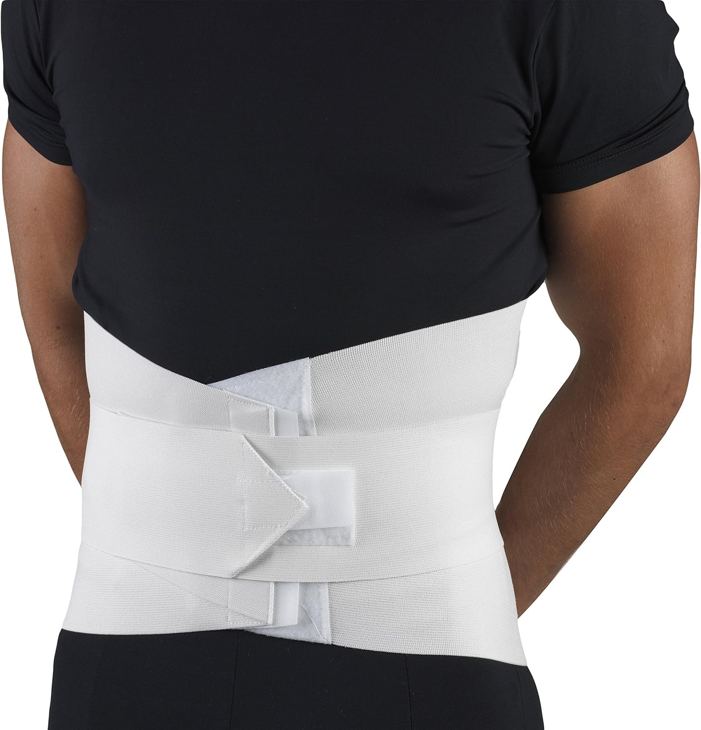 OTC Lumbo-Sacral Support w/Abdominal Uplift, White, X-Small