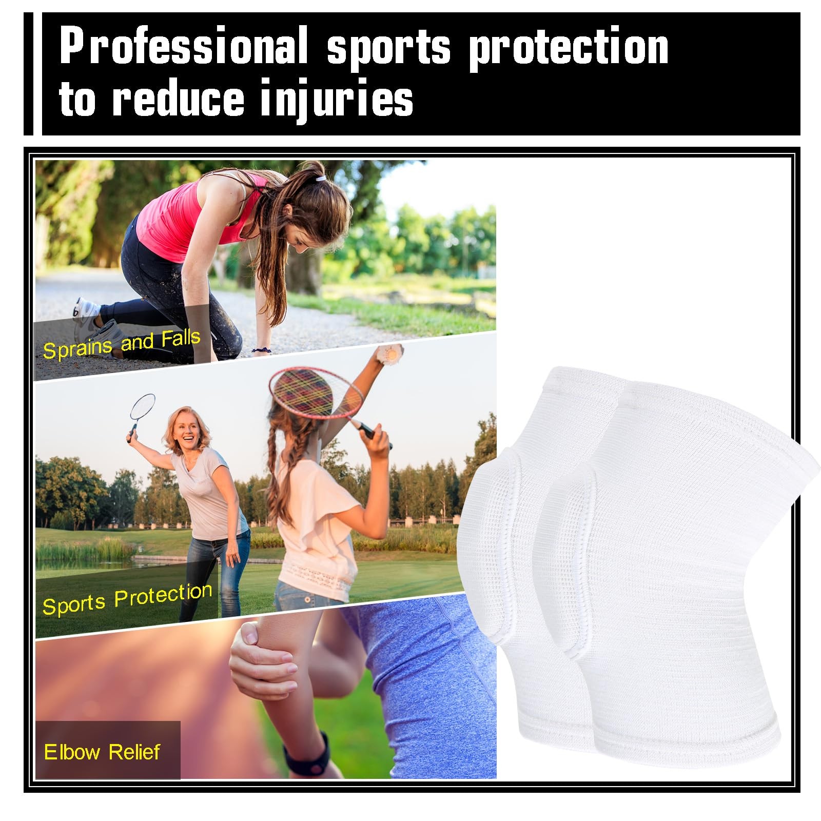 Brace Pads Elbow Protector, 1 Pair Arm Brace Support Fitness Arm Knee Protect…