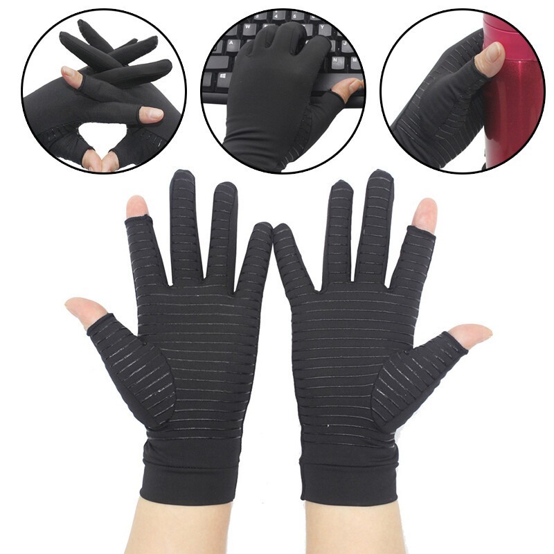 Fitness Sport Cycling Gloves Ache Pain Joint Relief Breathable Non-slip 1 Pairs