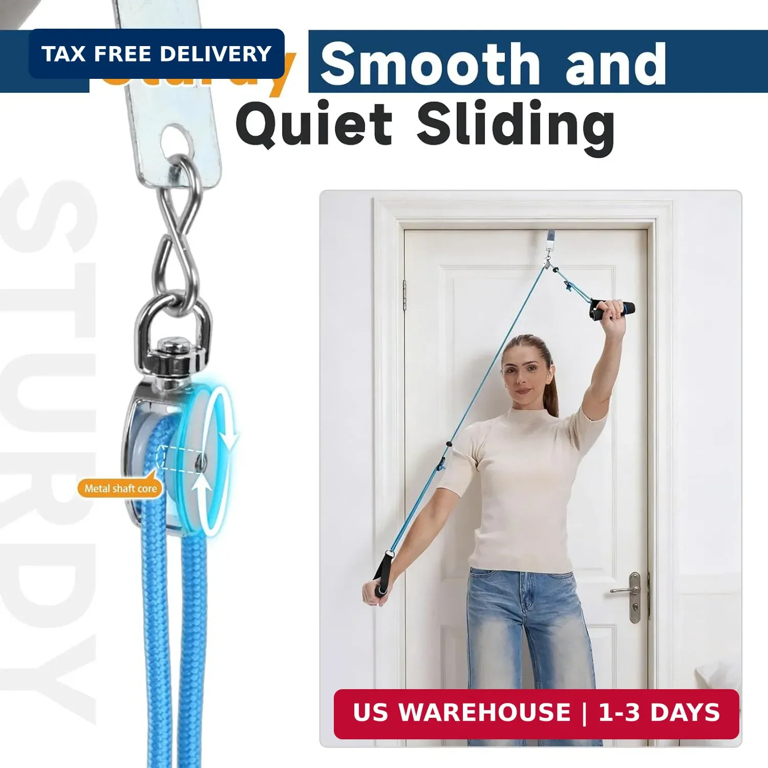 Shoulder Pulley for Physical Therapy, Pulleys for Shoulder Rehab, Over the Door