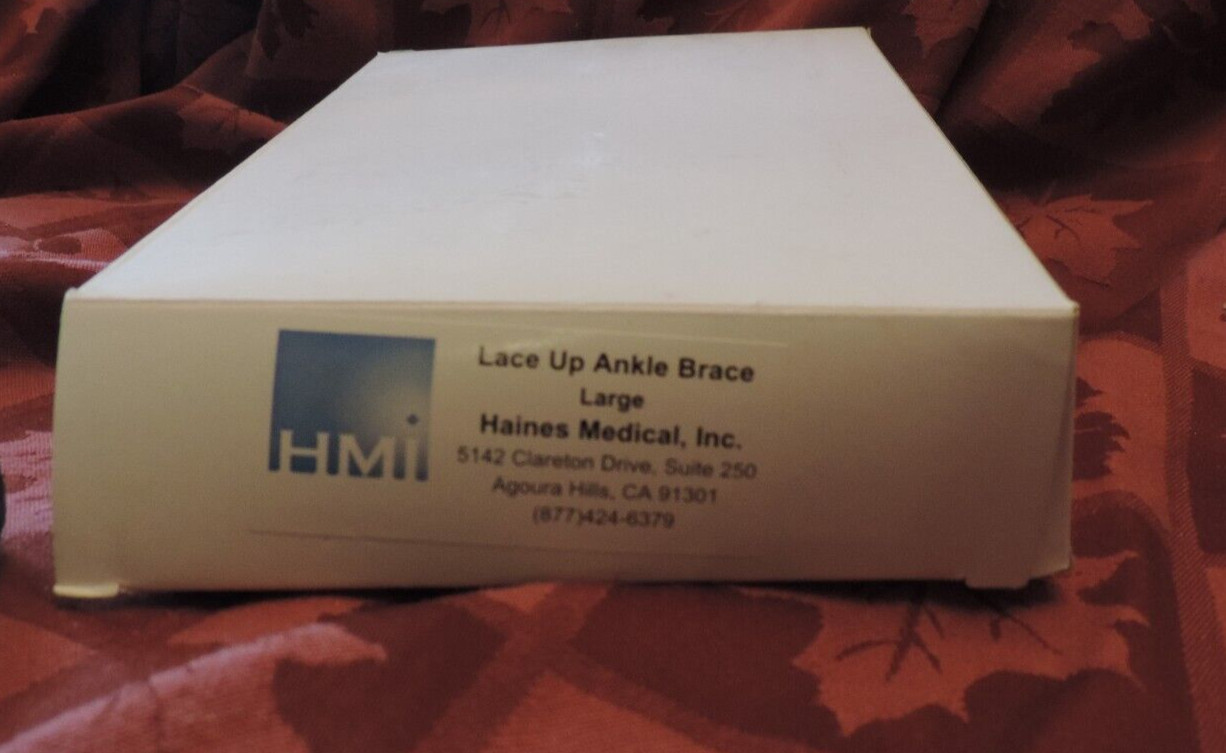 HAINES LARGE LACE UP ANKLE BRACE NEW IN BOX LOOK