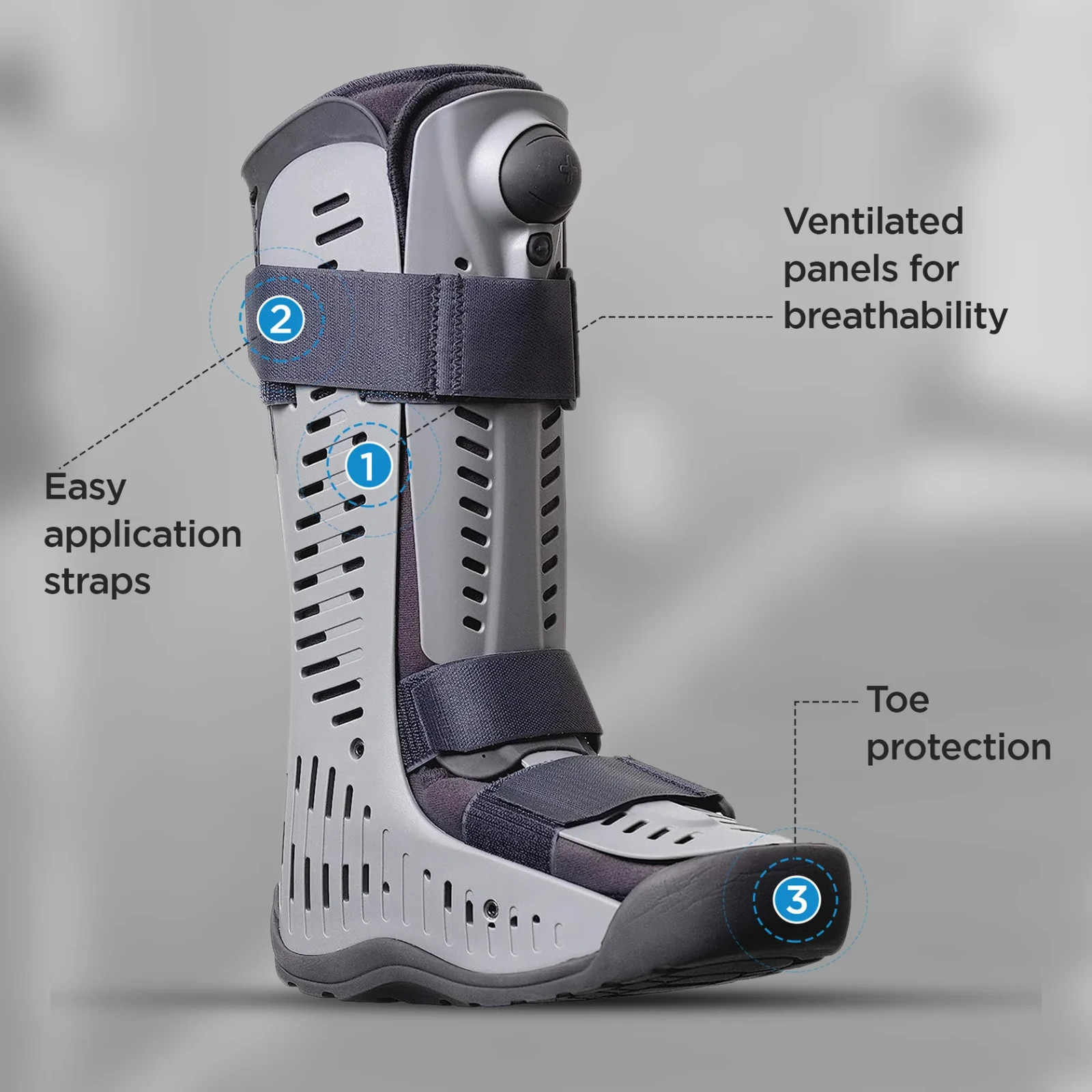 Ossur Rebound Air Walker Cushioned for Immobilization & Achilles Tendon Support