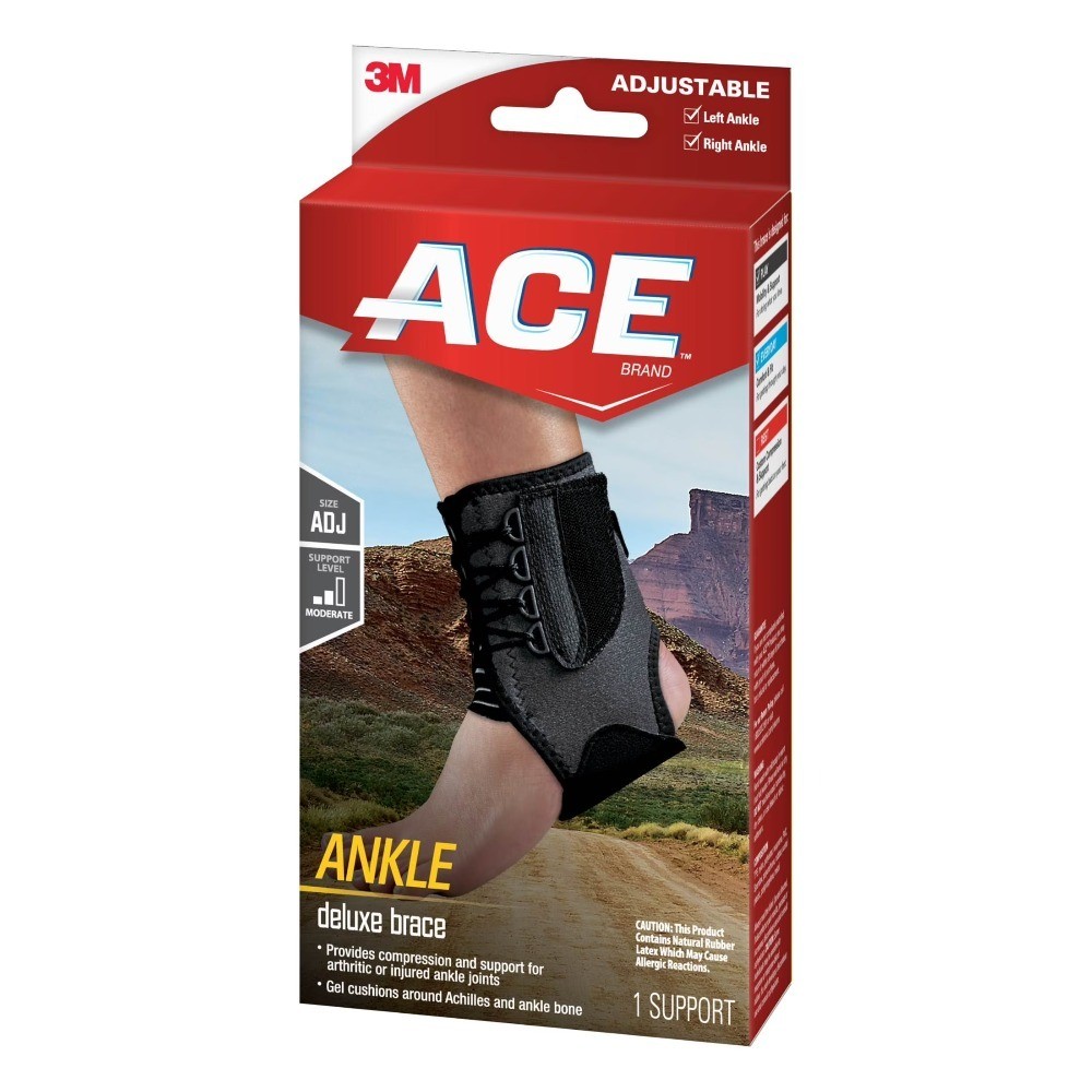 Brand Deluxe Ankle Br, Adjustable, Quick L Strapping System