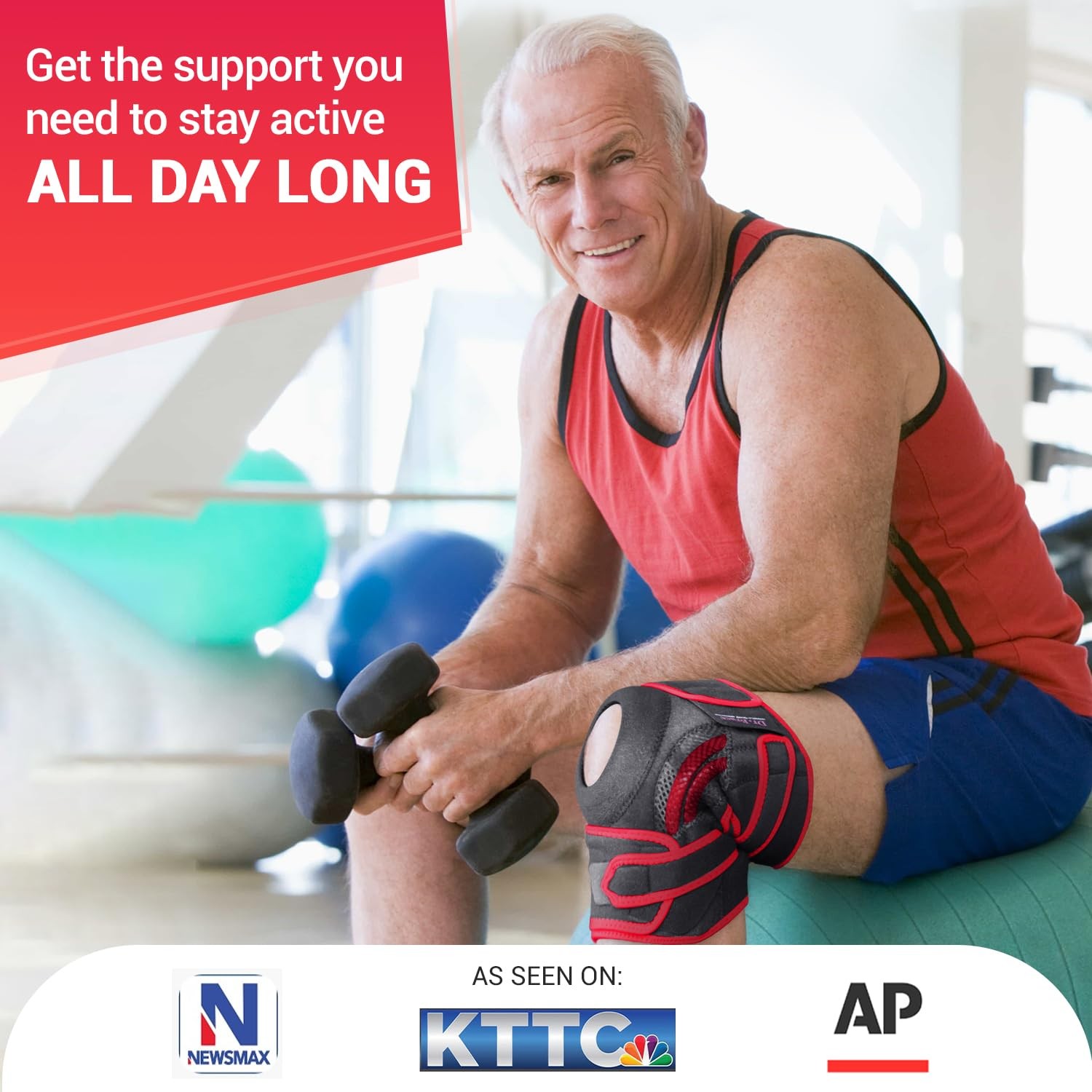 DR BRACE ELITE Knee Brace with Side Stabilizers & Patella Gel Pads for Maximum