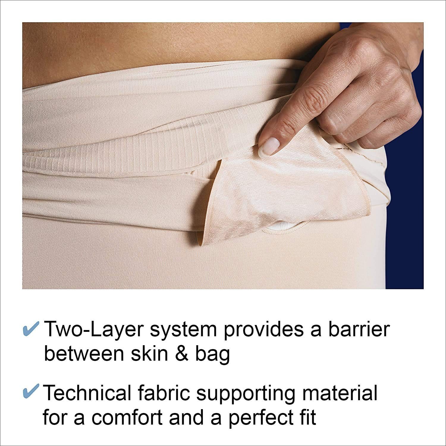 StomaSafe Plus Beige Ostomy Support Garment L/XL – Comfort & Security