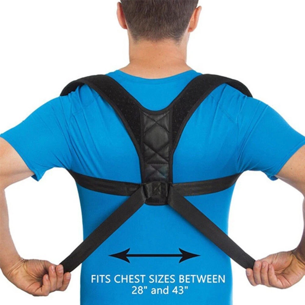 Adjustable Posture Corrector Back Brace Shoulder Support Clavicle Belt Men Women