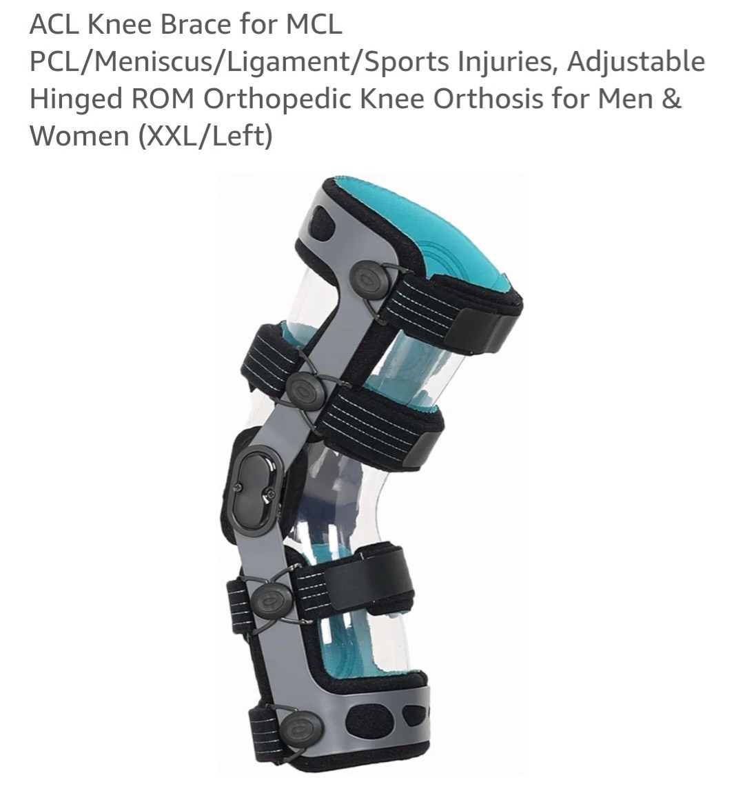 ACL/MCL/PCL Knee Brace for Sports,Ligament Injury Prevention & Pain Relief