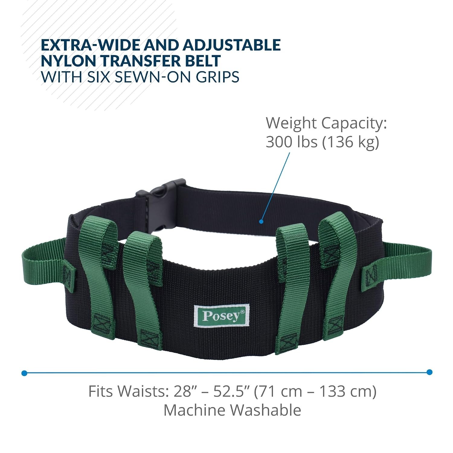 Posey Gait Belt with Handles (28-52in Waist), #6537Q Brand New Patient Lift Pro