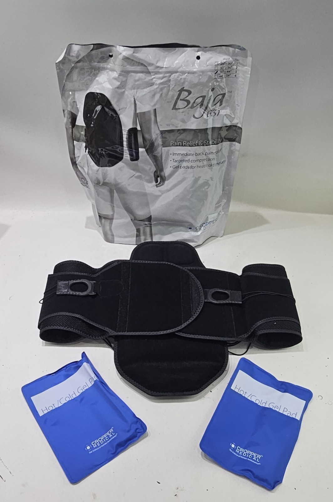 Cropper Medical Baja 631 Lumbar Back Brace Size 3 Adjustable 36″-44″