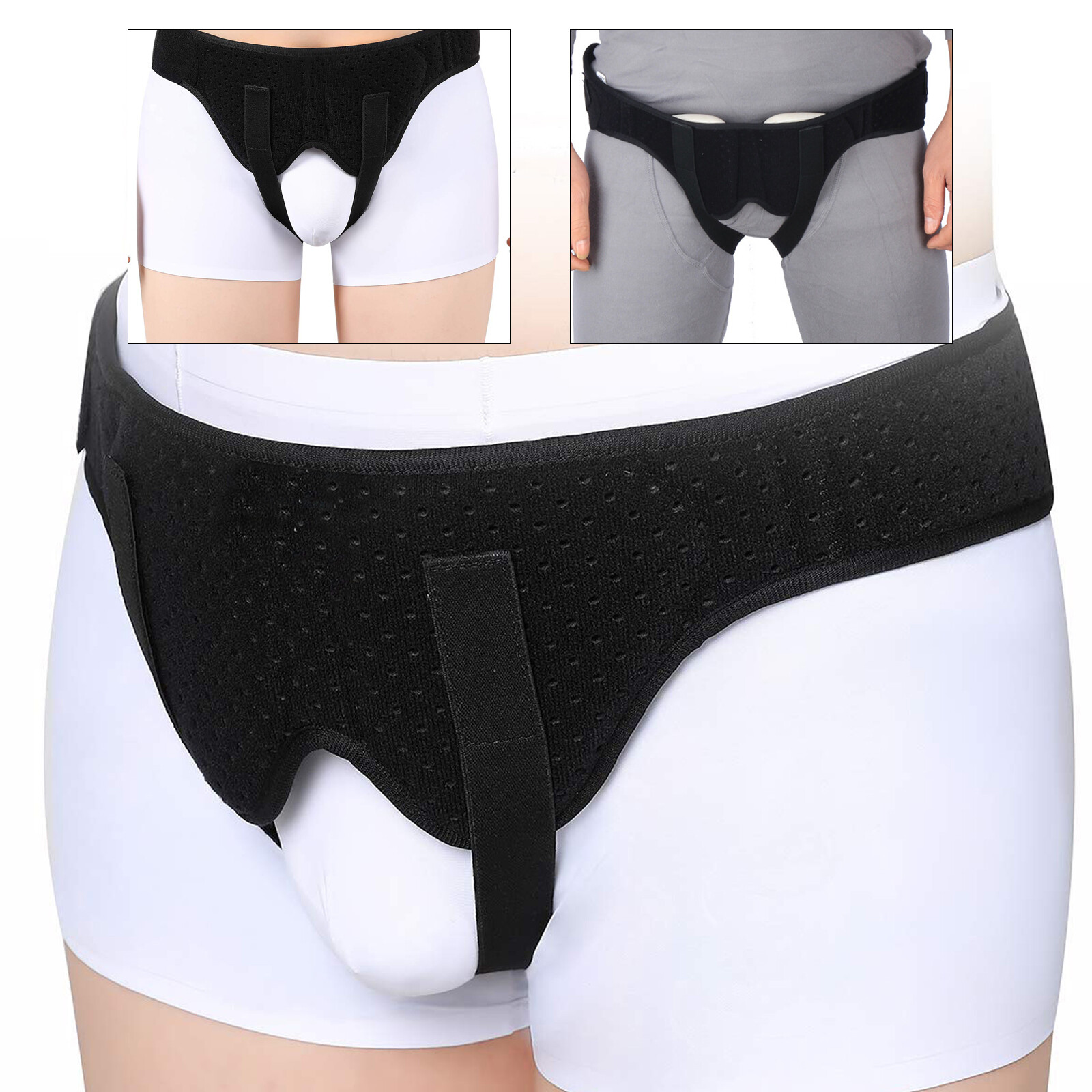 Inguinal Hernia Support Belt Double Groin Hernia Pain Relief Truss Brace For Men