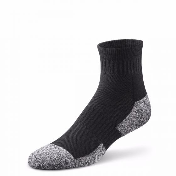 Dr Comfort Diabetic Ankle length Socks Shape to Fit Seamless Unisex Blk or White