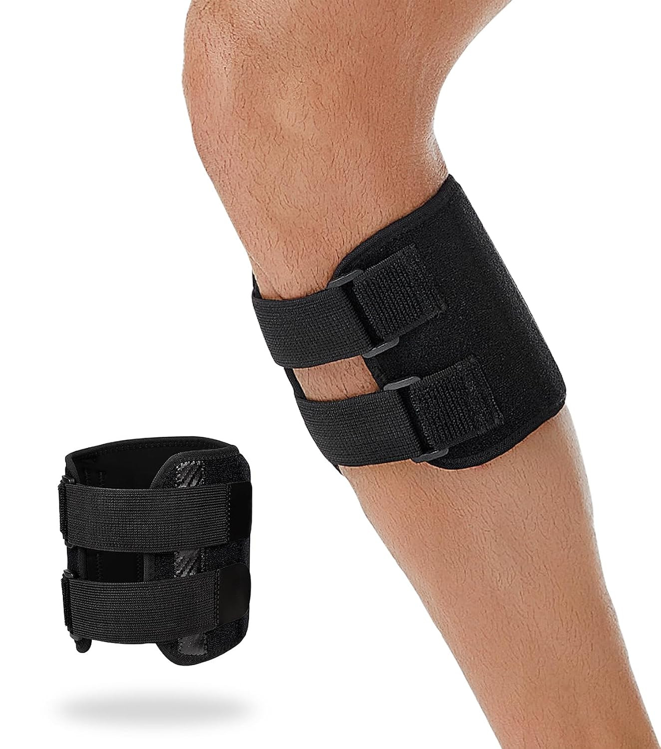 1Pc Calf Brace with Shin Splint for Men Women, Lower Leg Compression Wrap Increa