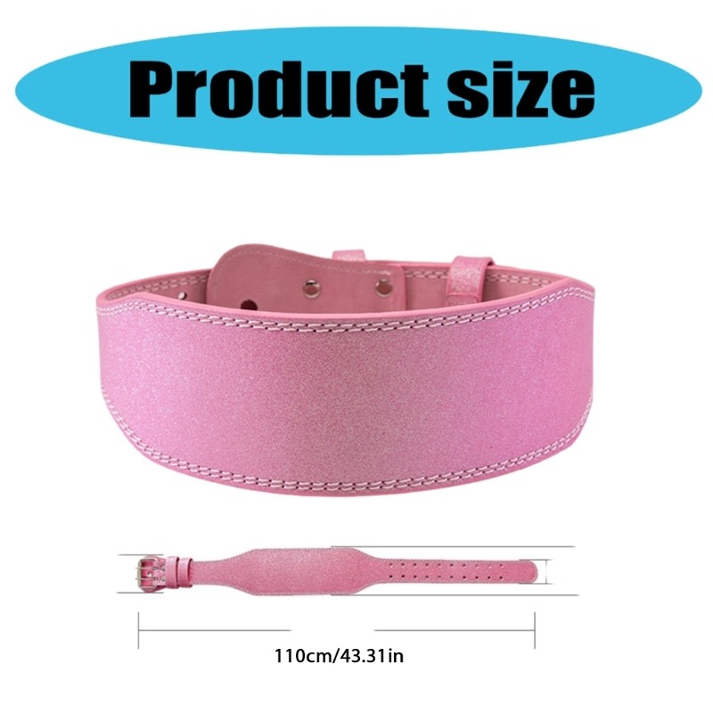 Weightlifting Belt Leather Powerlifting Belt Comfortable Sport Waist Support