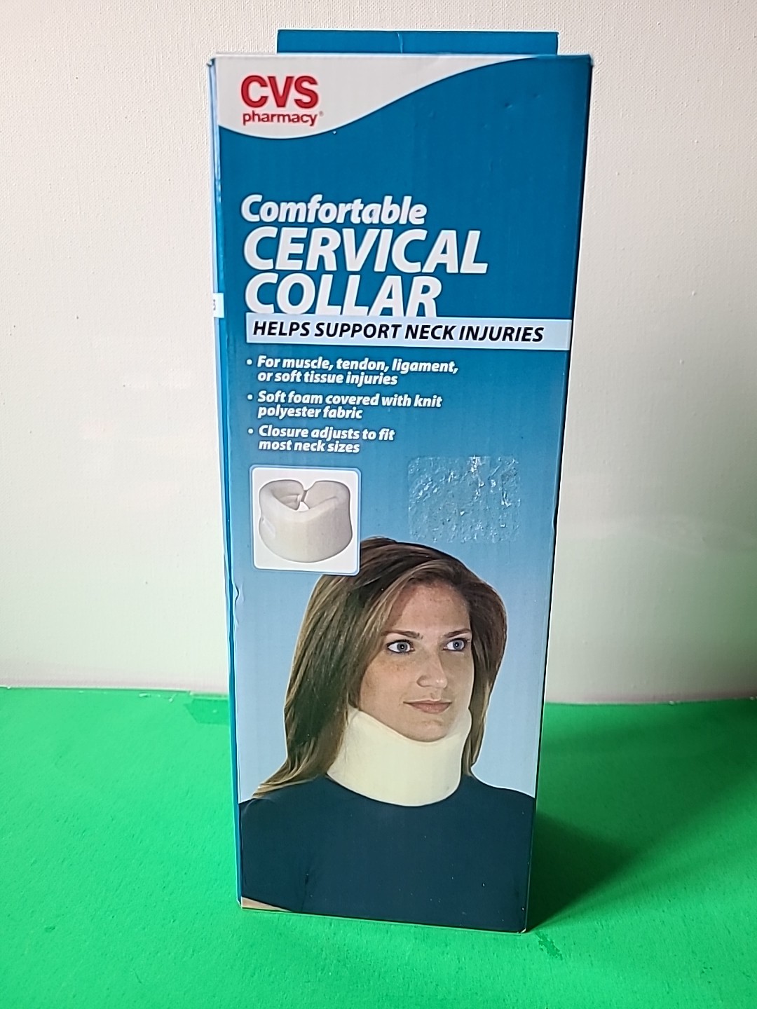 CVS Adult Adjustable Cervical Collar, One Size Fits All, New in Package
