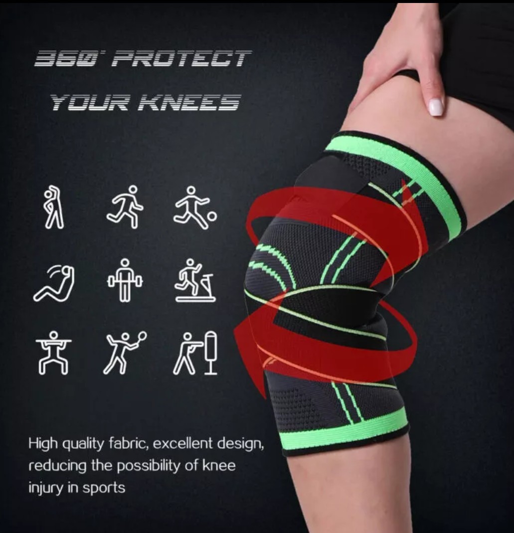 Knee Sleeve Compression Brace Support Sport Joint Pain Arthritis Relief Strap US