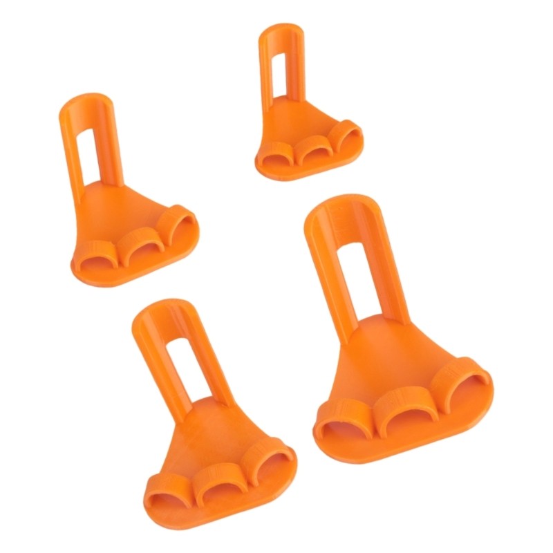 Pack of 4 Ventilated Chicken Leg Splints for Injury Amendment Modifiable Belts